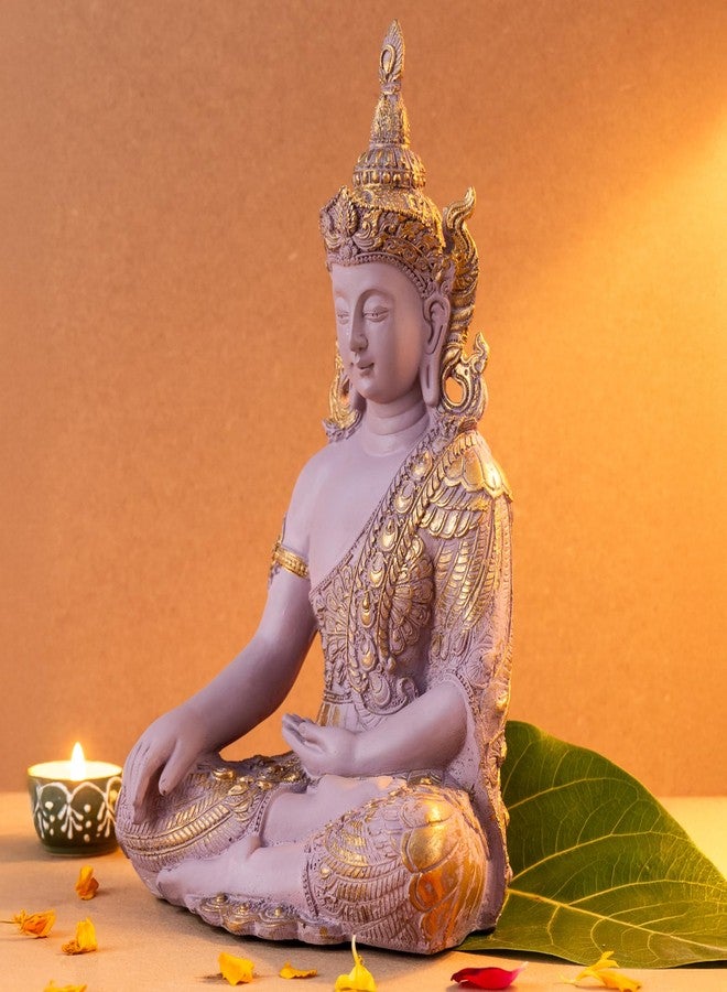 The Advitya تمثال بوذا أدفيتيا لتزيين المنزل | تمثال بوذا/غوتاما بوذا/شاكياموني، قطعة فنية رائعة لمنزل جديد، هدية عيد ميلاد، هدية للشركات | قطع ديكور منزلية لغرفة المعيشة (وردي فاتح) - Image 3